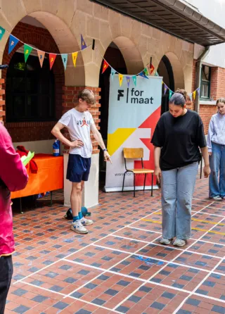 Deelnemers spelen een spel tijdens animatorcursus van Formaat