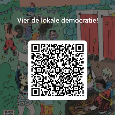 QR Code voor Vier de lokale democratie